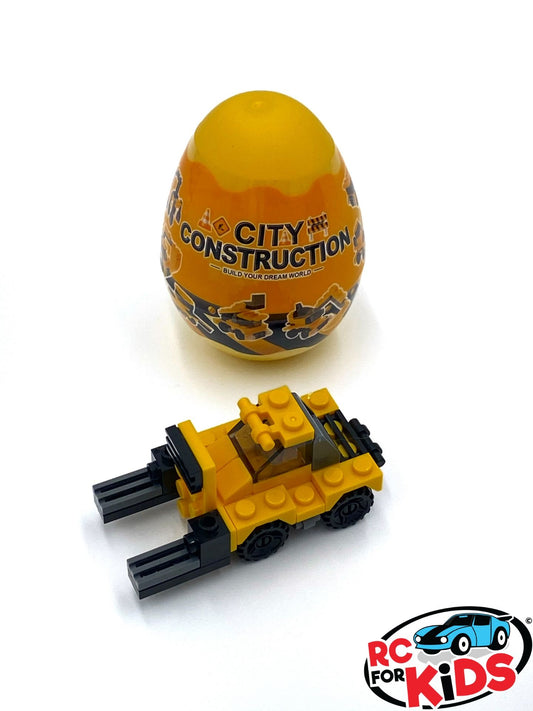 Construction Building Brick Block Forklift, May be included in Rc For Kids Toy Box.