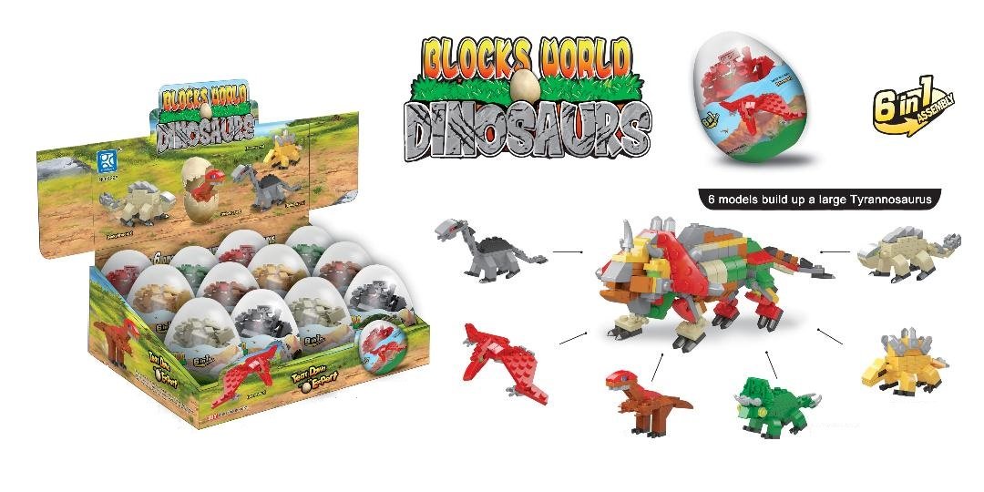 Dinosaur Building Brick Block set Complete Collection from the RC For Kids Children Toy Box Lego Compatible