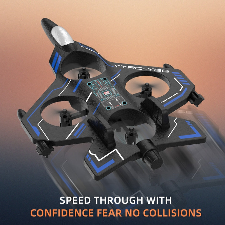 RC foam airplane for kids showing three-speed and return-to-home features