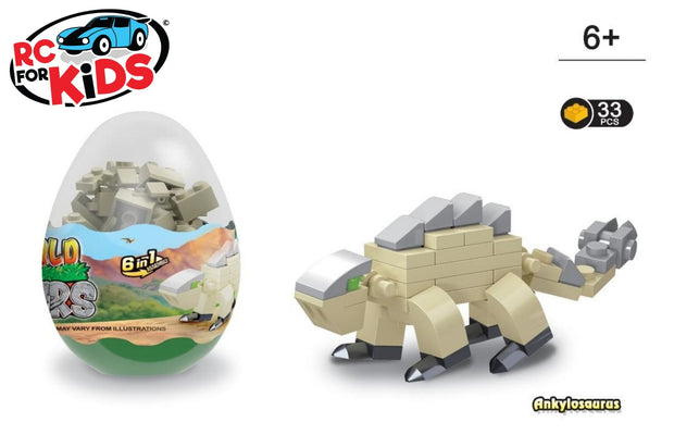Ankylosaurus Dinosaur Building Brick Block set from the RC For Kids Children Toy Box Lego Compatible