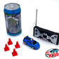 Micro RC Car |Blue Car Police Can | Remote Control Mini Race Car