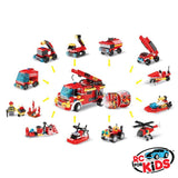 City Fire Rescue Building Brick Block Complete Collection, Children Toy, Lego Compatible.