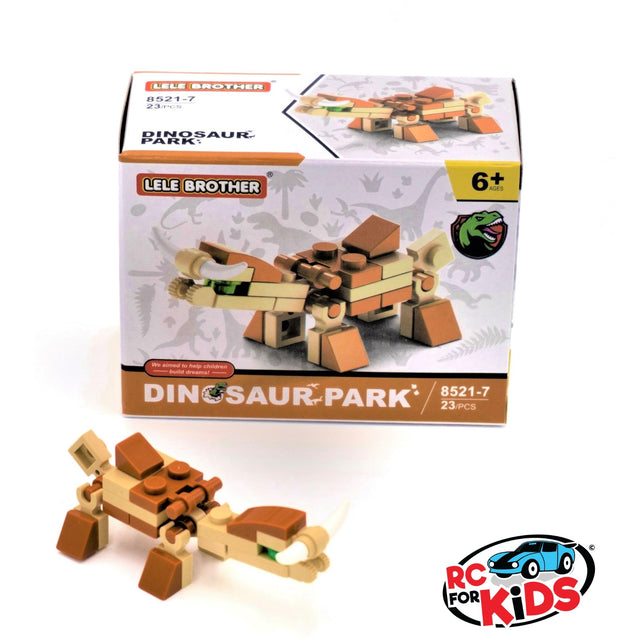 Dinosaur Park Building Brick Blocks 5 Pack