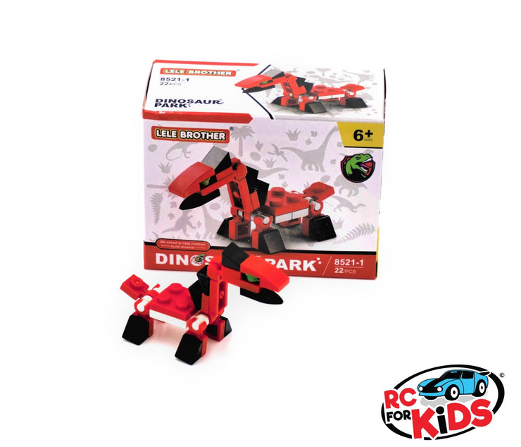 Dinosaur Park Building Brick Blocks 5 Pack