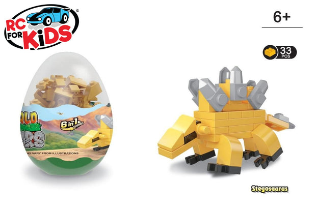 Stegosaurus Dinosaur Building Brick Block set from the RC For Kids Children Toy Box Lego Compatible