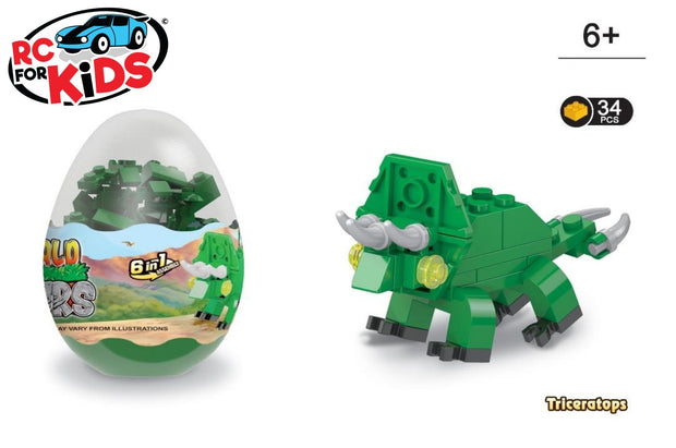 Triceratops Dinosaur Building Brick Block set from the RC For Kids Children Toy Box Lego Compatible