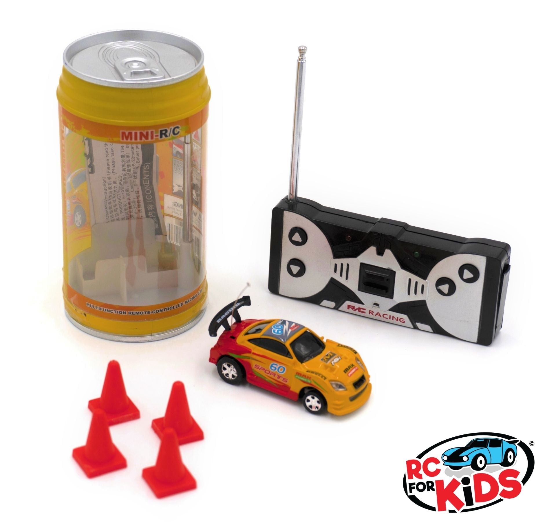 Micro RC Car | Yellow Can | Remote Control Mini Race Car Children toy that comes in the Rc For Kids Toy Box